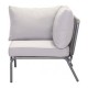 Sillon individual esquinero para exterior marca Zuo modelo Pier - gris / 703788 - Envío Gratuito