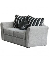 Love Seat Molderno Zebra Fabou Muebles - Gris - Envío Gratuito