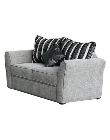 Love Seat Molderno Zebra Fabou Muebles - Gris - Envío Gratuito