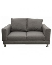 Love Seat Moderno Creed Fabou Muebles - Gris - Envío Gratuito