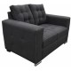 Love Seat Moderno Aretha Fabou Muebles Gris - Envío Gratuito