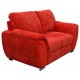 Love Seat Moderno Pekin Fabou Muebles - Rojo - Envío Gratuito