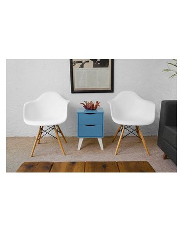 Set 2 Sillón Keiä Eames Blancos - Envío Gratuito