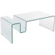 Mesa de Centro de Cristal Panalli Eminimal - Envío Gratuito