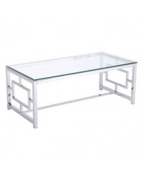 Mesa de centro marca Zuo modelo Geranium - acero inoxidable 100183 - Envío Gratuito