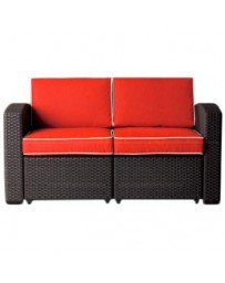 Sofá para 2 (Love Seat) Suny Day 7023-LC-Negro - Envío Gratuito
