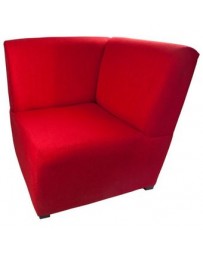 Sillón Esquinero, Vintage Home Designe, Zara, Tapizado en Tela Tipo Lino- Multicolor - Envío Gratuito