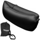 Puffs Sofa Cama Lazy Hangout De Aire Inflable Del Saco De Dormir Sofá Para Sala De Estar Acampar Al Aire Libre- Negro - Envío Gr