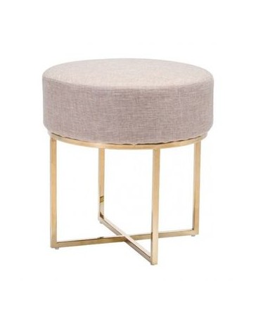 Taburete marca Zuo modelo Bon - beige  100637 - Envío Gratuito