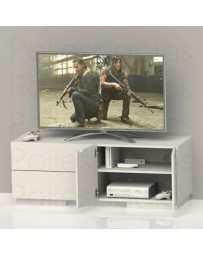 Mueble Tv Centro De Entretenimiento Tv Stand Nordico Blanco - Envío Gratuito