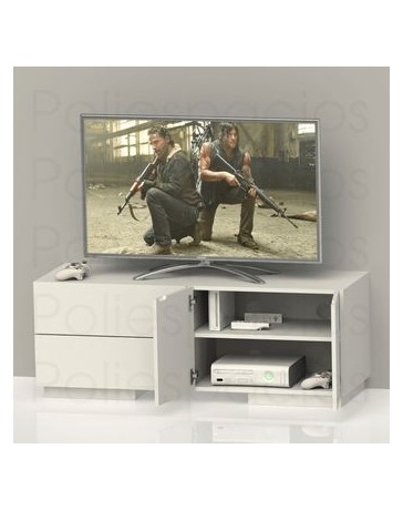 Mueble Tv Centro De Entretenimiento Tv Stand Nordico Blanco - Envío Gratuito