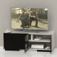 Mueble Tv Centro Entretenimiento Tv Stand Blanco negro Brillante - Envío Gratuito