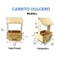 ART180 CARRITO DULCERO PARA MESA DE DULCES, CENTRO DE MESA, CANDY BAR - Envío Gratuito