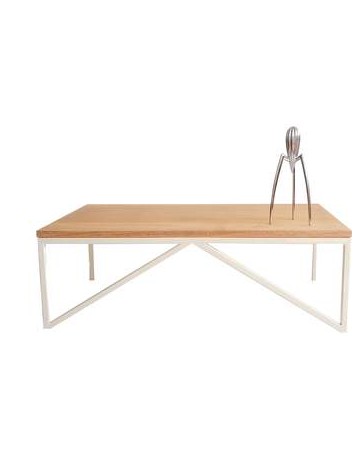 Mesa de centro Keiä Habanero - Madera y crema - Envío Gratuito