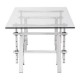 Mesa de centro marca Zuo modelo Lado - acero inoxidable / 100358 - Envío Gratuito