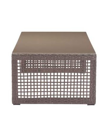 Mesa de centro para jardin marca Zuo modelo Coronado - gris / 703825 - Envío Gratuito