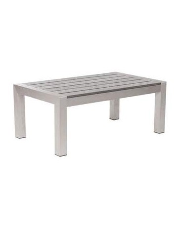 Mesa de centro para jardin marca Zuo modelo Cosmopolitan - gris / 701860 - Envío Gratuito