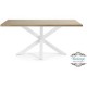 Mesa de Comedor Rectangular, Vintage Home Designe, Delux, Madera de Pino Natural-Multicolor - Envío Gratuito