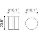 Mesa lateral marca Zuo modelo Atlas - Dorado  100656 - Envío Gratuito