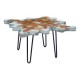 Mesa lateral marca Zuo modelo Jigsaw - natural / 100169 - Envío Gratuito