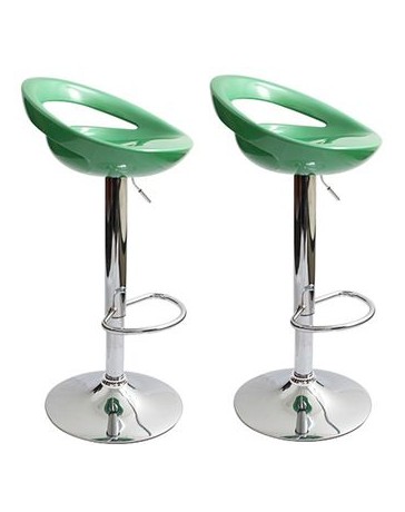 Set de 2 Bancos para Barra Portrading 103-Verde - Envío Gratuito