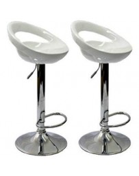 Set de 2 Bancos para Barra Portrading 103-blanco - Envío Gratuito