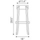 Banco para bar marca Zuo modelo Anime - transparente / 106106 - Envío Gratuito