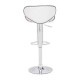 Banco para bar marca Zuo modelo Fly - blanco / 300131 - Envío Gratuito