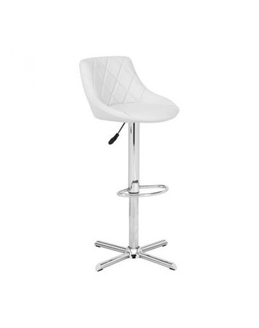 Banco para bar marca Zuo modelo Devilin - blanco / 301367 - Envío Gratuito