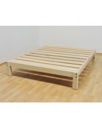 Base para Cama Queen Size Tradicional Desarmable Sin Pintar Muebles GM - Envío Gratuito