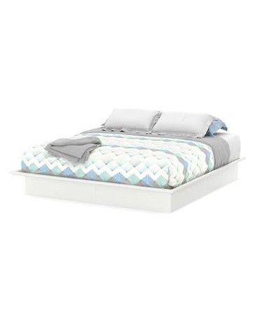 Base De Cama King Size CREA Muebles CKbl Moderna-Blanco Puro - Envío Gratuito