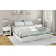 Base De Cama King Size CREA Muebles CKbl Moderna-Blanco Puro - Envío Gratuito