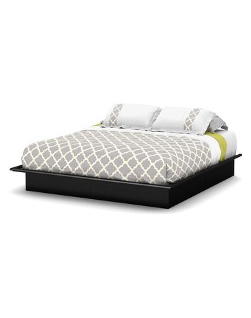 Base De Cama King Size CREA Muebles CKng Moderna-Negro Puro - Envío Gratuito