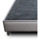 Cama King Size Semplice Moderna Tapiz Color Gris Con Cabecera - Envío Gratuito