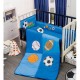 Juego de Cama Cuna Corral Vianney Baby Sport-Azul - Envío Gratuito