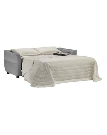 Sofá Cama Noturno Suede - Gris - Envío Gratuito