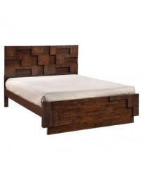 Cama Queen Size marca Zuo modelo San Diego - nogal / 800302 - Envío Gratuito