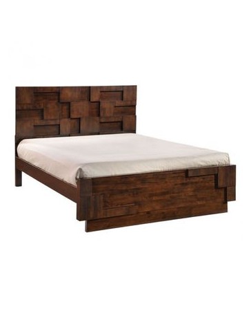 Cama Queen Size marca Zuo modelo San Diego - nogal / 800302 - Envío Gratuito