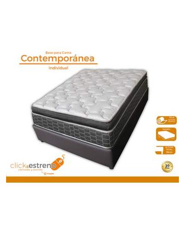 Base De Cama Contemporánea Individual Chocolate - Envío Gratuito