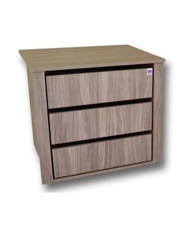 Mueble 4 Compartimientos Closet GOCA MUEBLES Nogal Terracota 60CM - Envío Gratuito