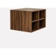 Mueble 4 Compartimientos Closet GOCA MUEBLES Nogal Terracota 60CM - Envío Gratuito