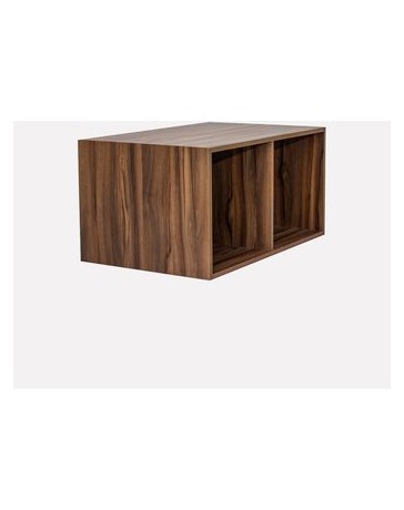 Mueble 2 Estrepaños Closet GOCA MUEBLES Nogal Terracota 60CM - Envío Gratuito